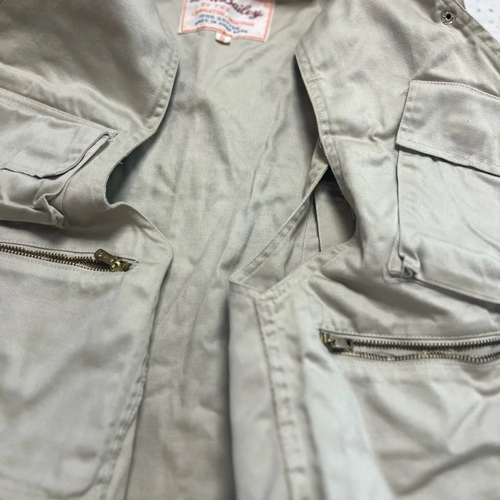Khaki Utility‎ Vest with Multiple Pockets